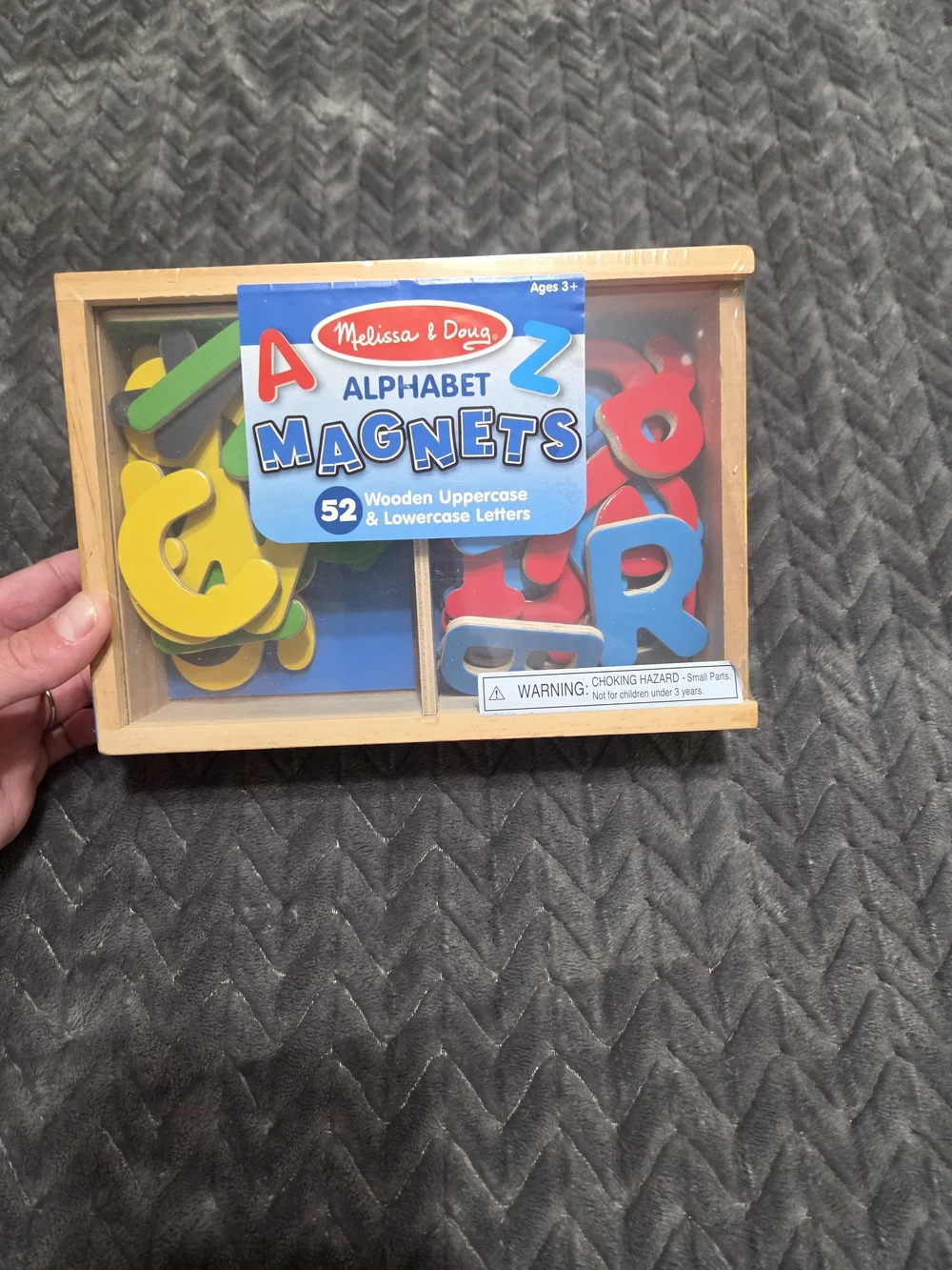Melissa & Doug Wooden Alphabet Magnets -